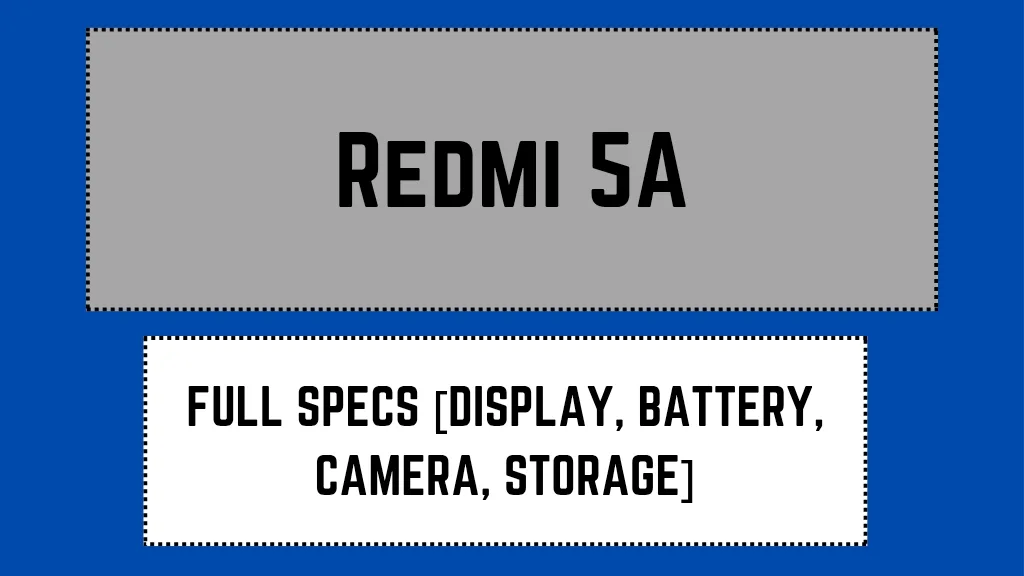 Redmi 5A